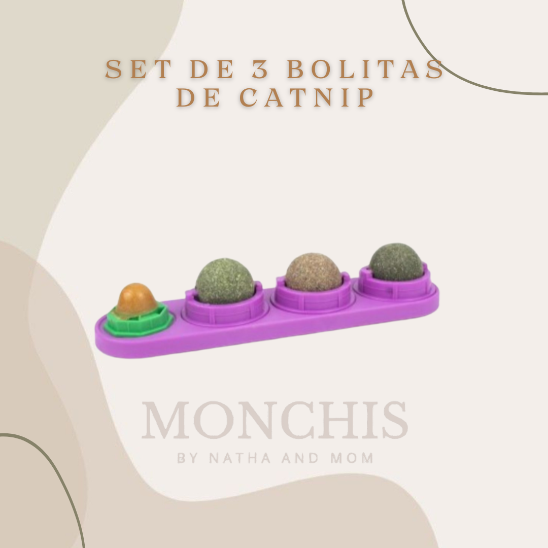 SET DE 3 BOLAS DE CATNIP