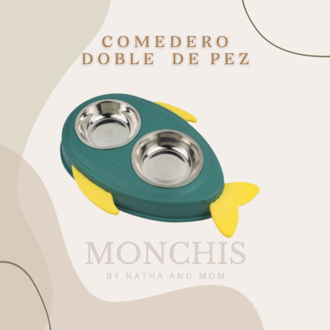 COMEDERO DOBLE DE PEZ