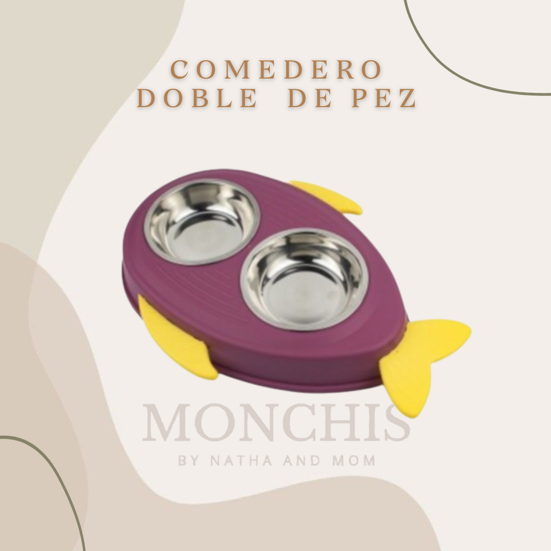 COMEDERO DOBLE DE PEZ